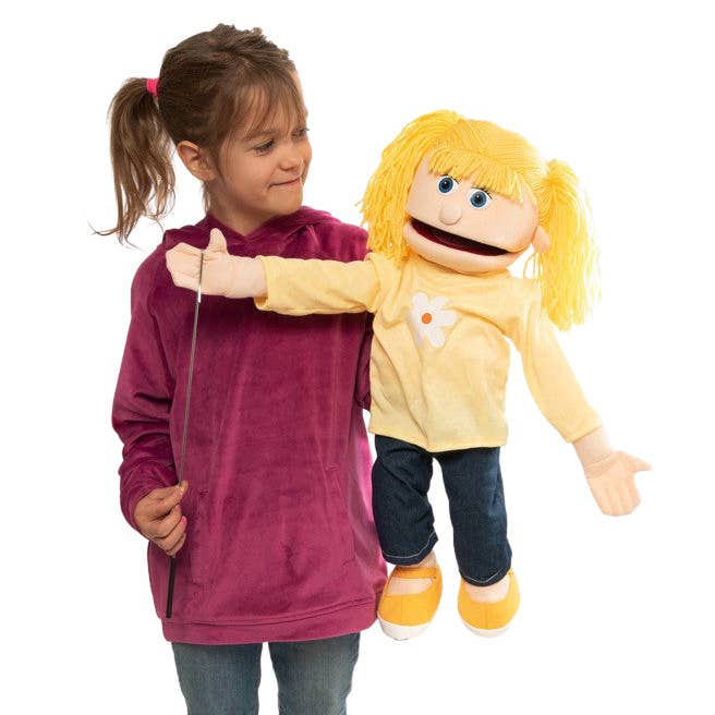 Silly Puppets – Fantoche - Crianças e bebés por atacado – Fantoche Katie Peach Skin Silly Puppets, 63,5 cm3