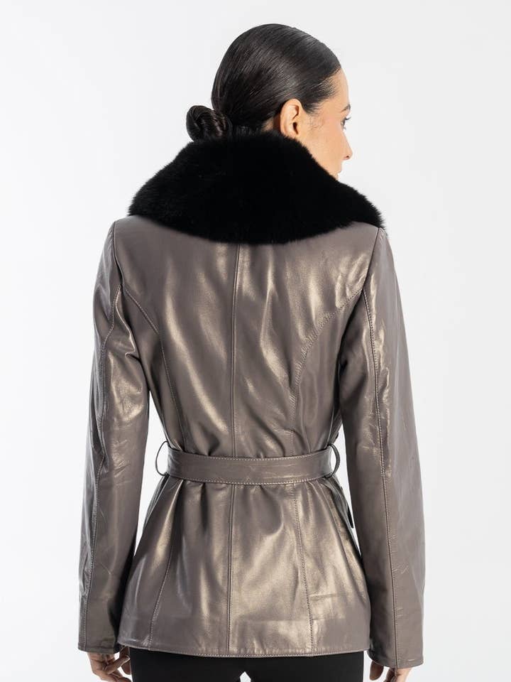 Cuir Dimitri - Wholesale Leather Jacket - Women's - GABRIELLE4