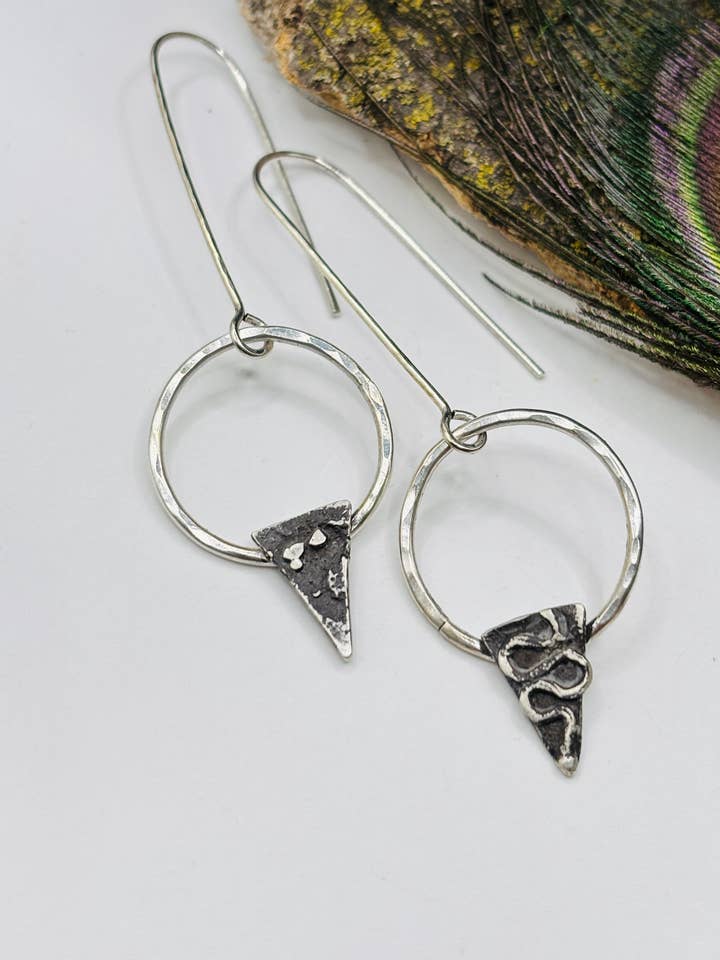 ASTRID Reticulated Spiked Hoops for wholesale by Rachel Renee Jewelry
