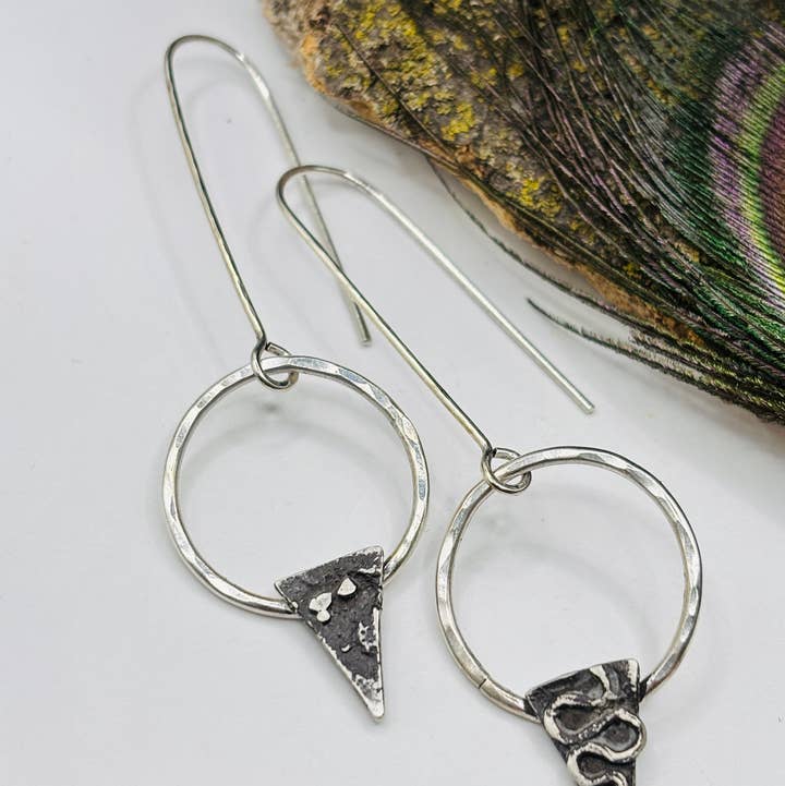 Rachel Renee Jewelry - Wholesale Dangle Earrings - ASTRID Reticulated Spiked Hoops0