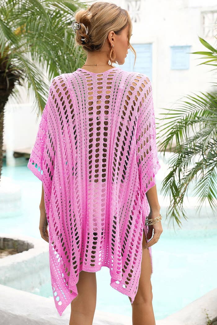 Lily Clothing - Wholesale Swim Cover Up - Women's - CWMW0024_HOLLOW KNITTED BEACH WEAR SWIM COVER UP19