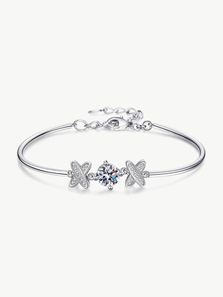 Adored Happy State of Mind 1 Carat Moissanite Bracelet for wholesale by Sparkala