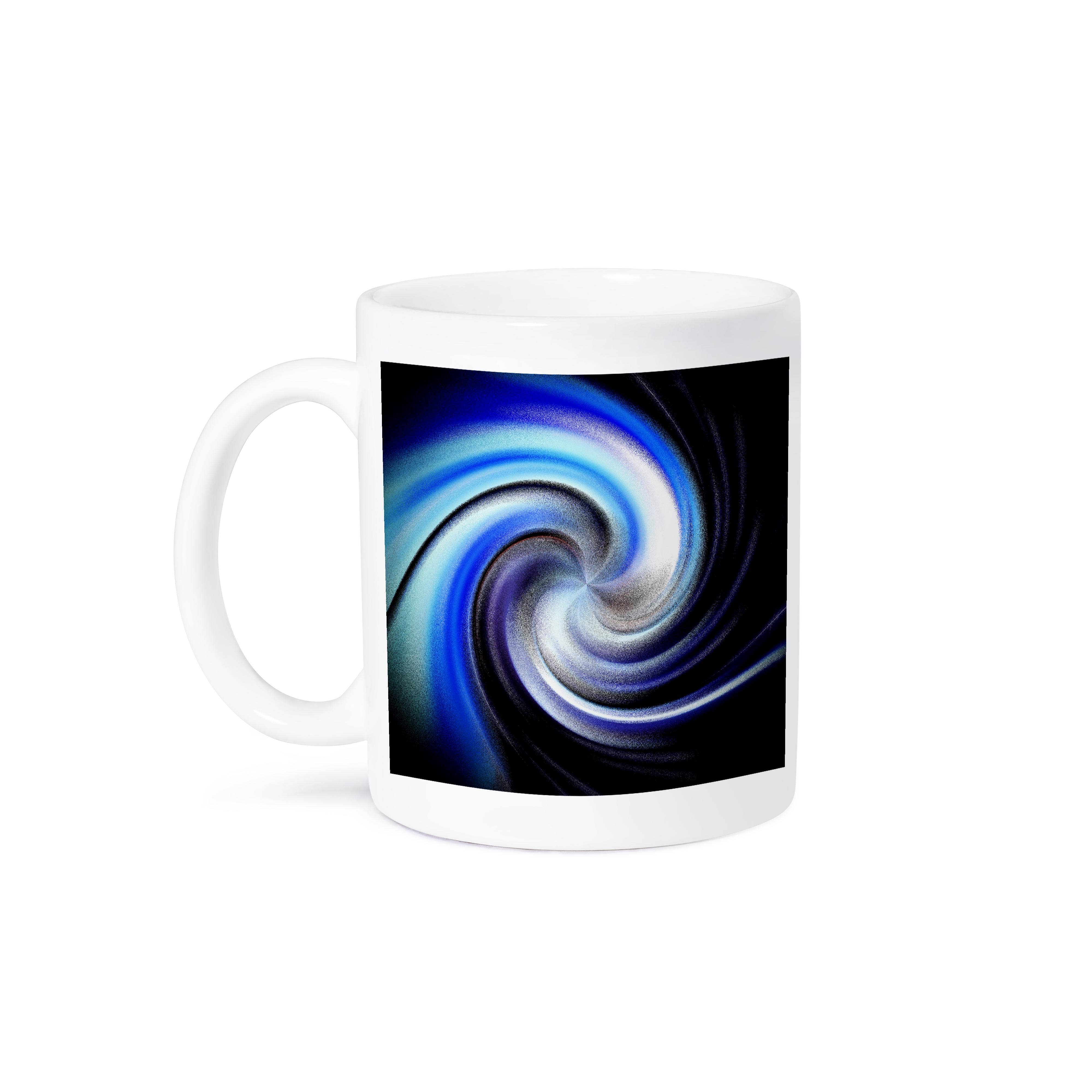 3dRose - Wholesale Coffee Mug - 3dRose, A bright blue tone swirl effect, Mug8
