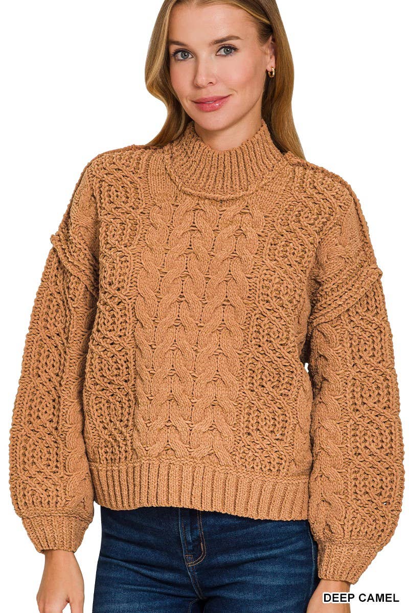 Vanilla Monkey - Wholesale Knit Sweater - Women's - Cable Knit Sweater1