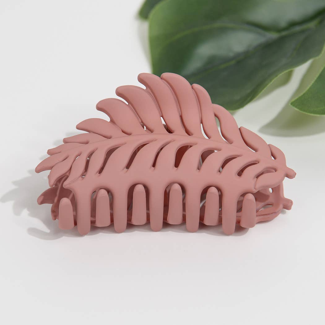 TheDivaSoap - Wholesale Hair Clip - Women's - Matte Leaf Hair Claw Clip7