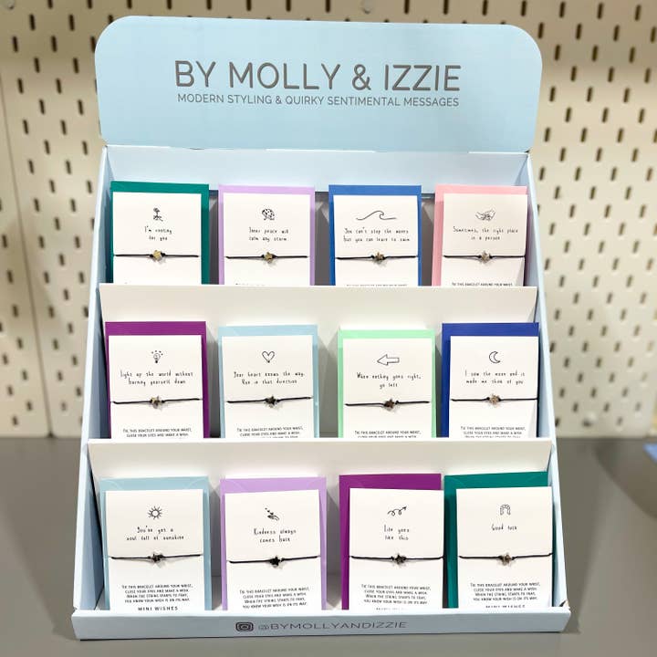 FULLY LOADED MINI WISH DISPLAY STAND for wholesale by by Molly&Izzie
