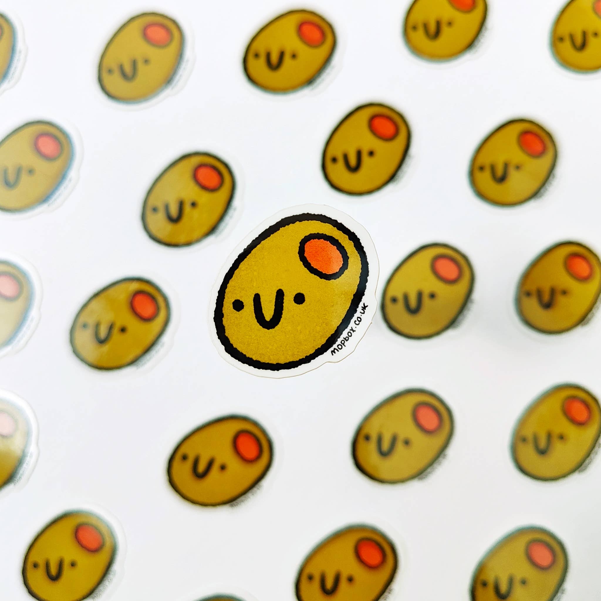 Mopbox – wholesale Sticker – Happy Olive - Fruit Vinyl Sticker2