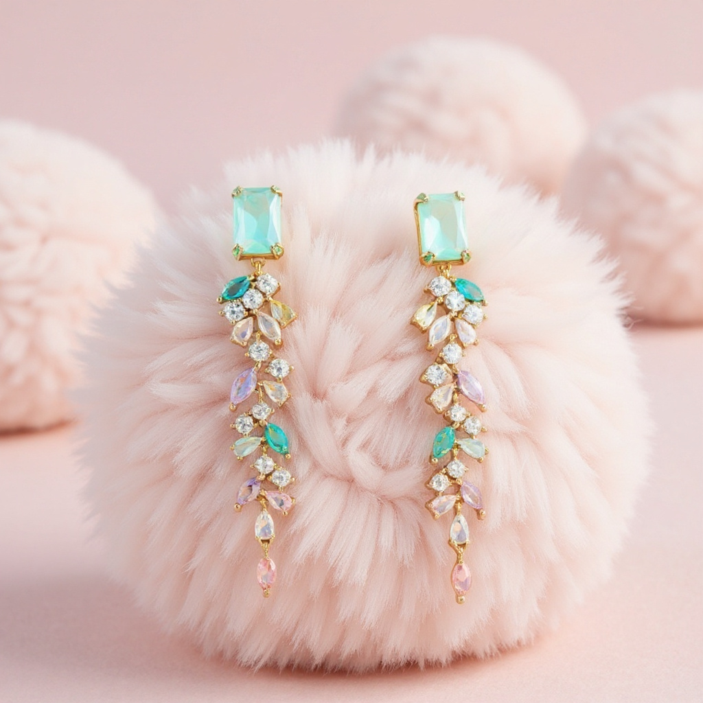 Athena Bridal Jewellery - Wholesale Dangle Earrings - CUBIC ZIRCONIA COLLECTION - SPARKLE DROP EARRINGS - CZER827 4