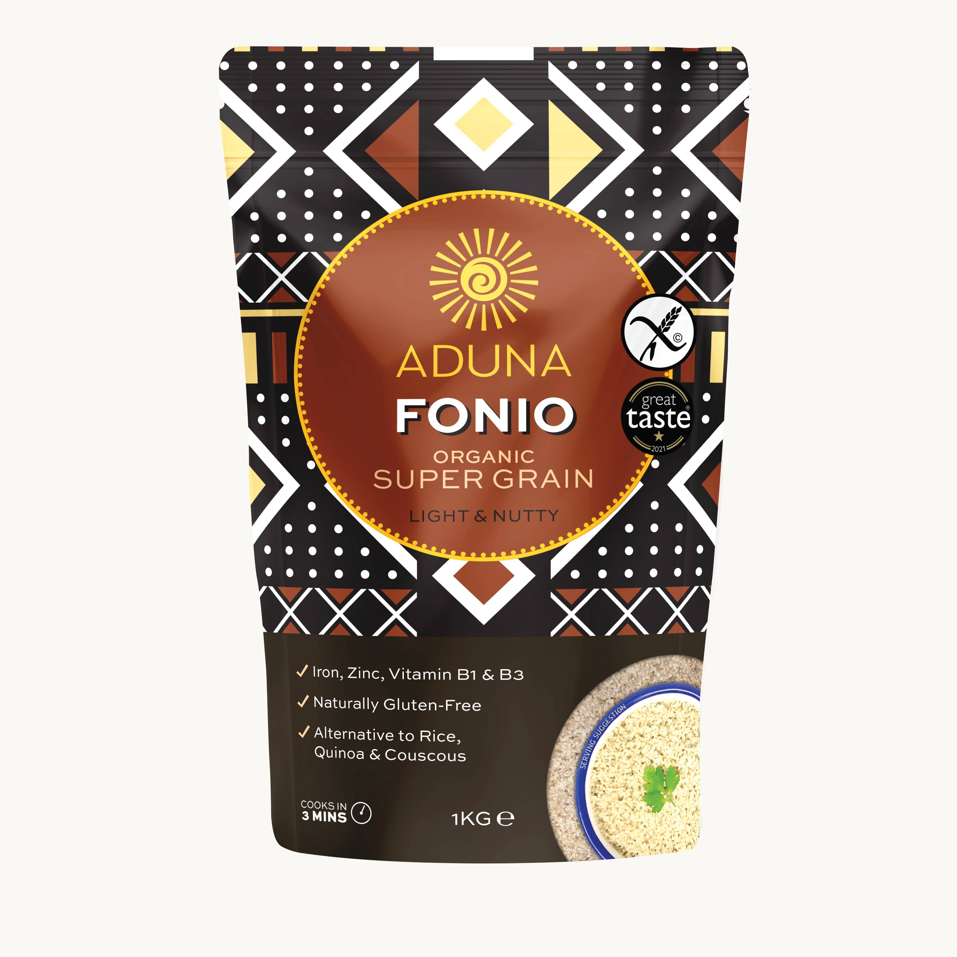 Aduna Superfoods - Wholesale Protein/Superfood Powder - Fonio Super Grain | Naturally Gluten Free | Low GI | 1kg0