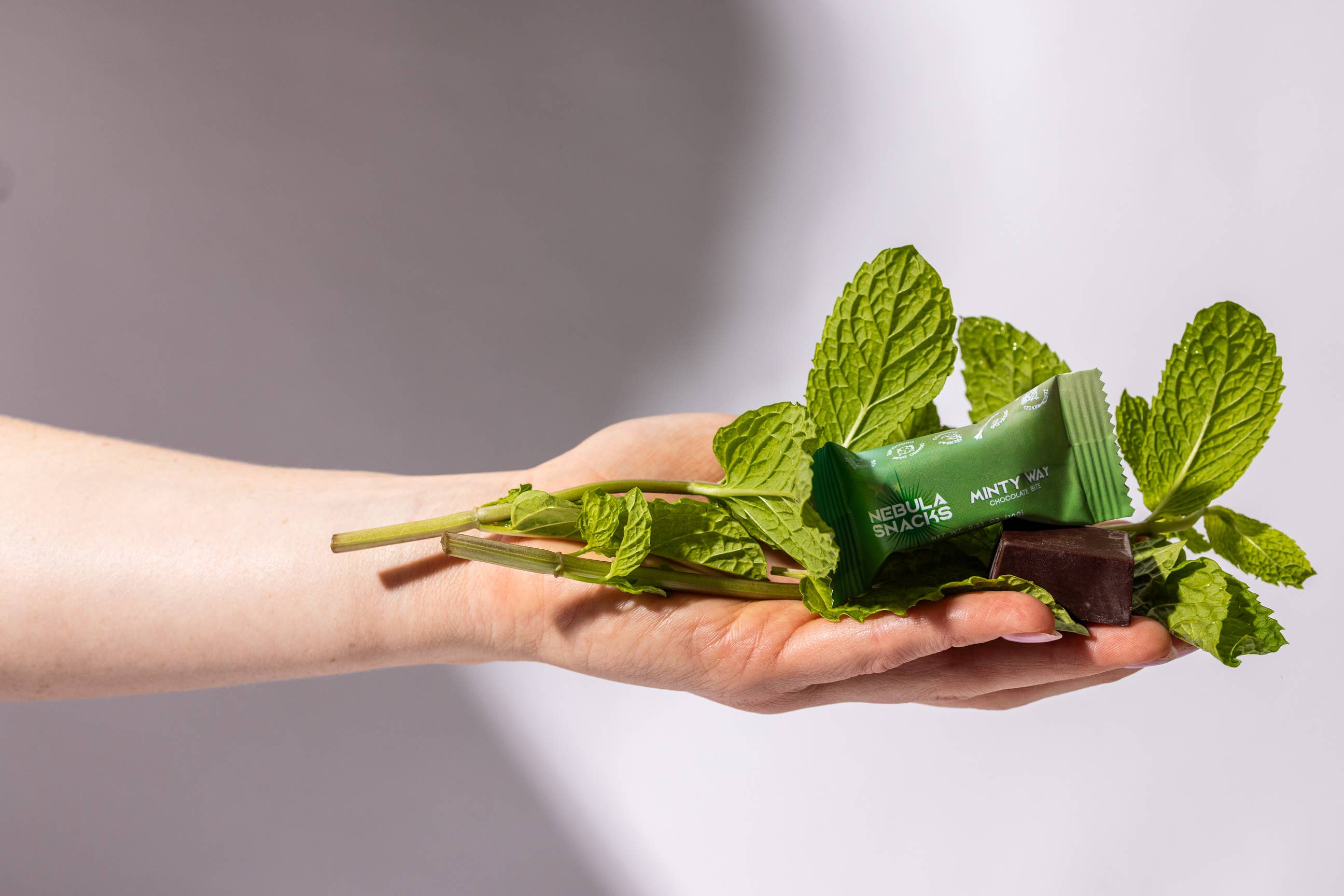 Nebula Snacks - Wholesale Chocolate - Minty Way Filled Dark Chocolate Bites2