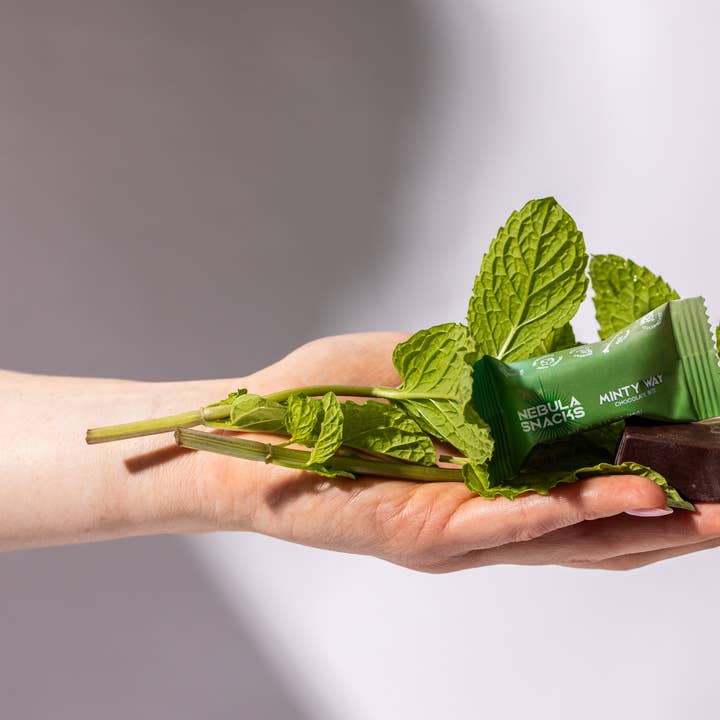 Nebula Snacks - Wholesale Chocolate - Minty Way Filled Dark Chocolate Bites2