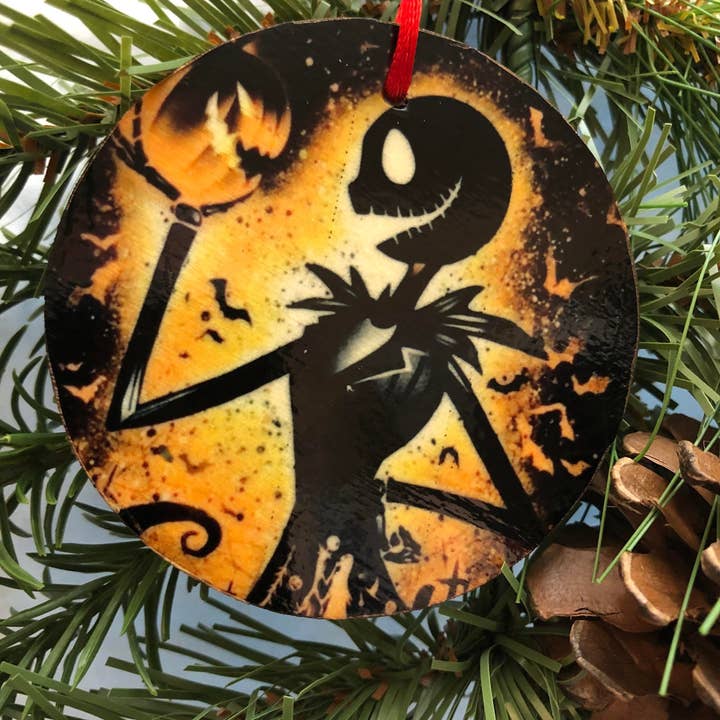 3" Round Flat Wooden Ornaments for wholesale by Dream It Custom