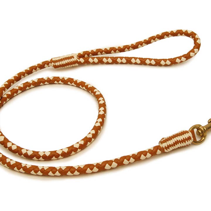 Alvalley - Wholesale Pet Leash - Dog - Braided Leather Snap Leads112