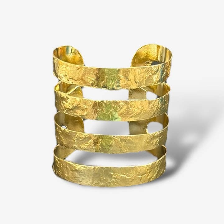 Gold Pharoah's Band Cuff for wholesale by Koda Wearables