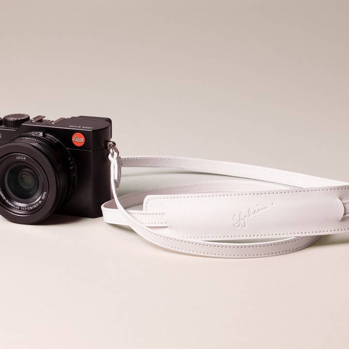 Sfalci Camera Strap - Eggshell French Calf for wholesale by Sfalci