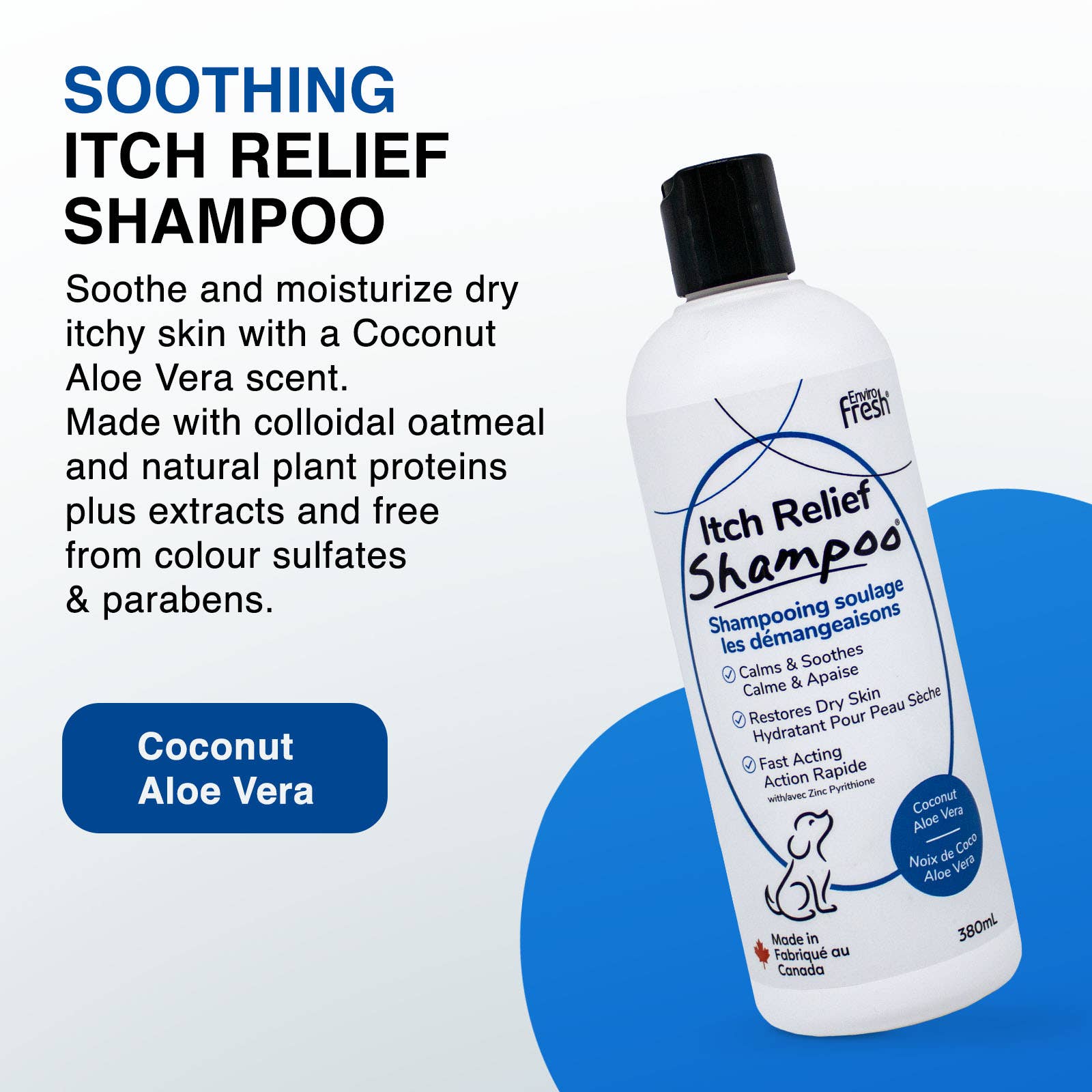 Enviro Fresh - Wholesale Pet Shampoo - Dog - Dog Itch Relief Shampoo - Coconut Aloe Vera1