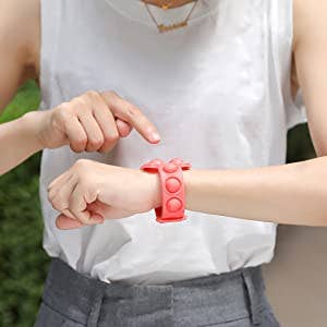 Toyventures – wholesale Fidget Toy - Barn – 1Pc Pop It Watch handled band silikon leksak sensorisk bubbla ADHD