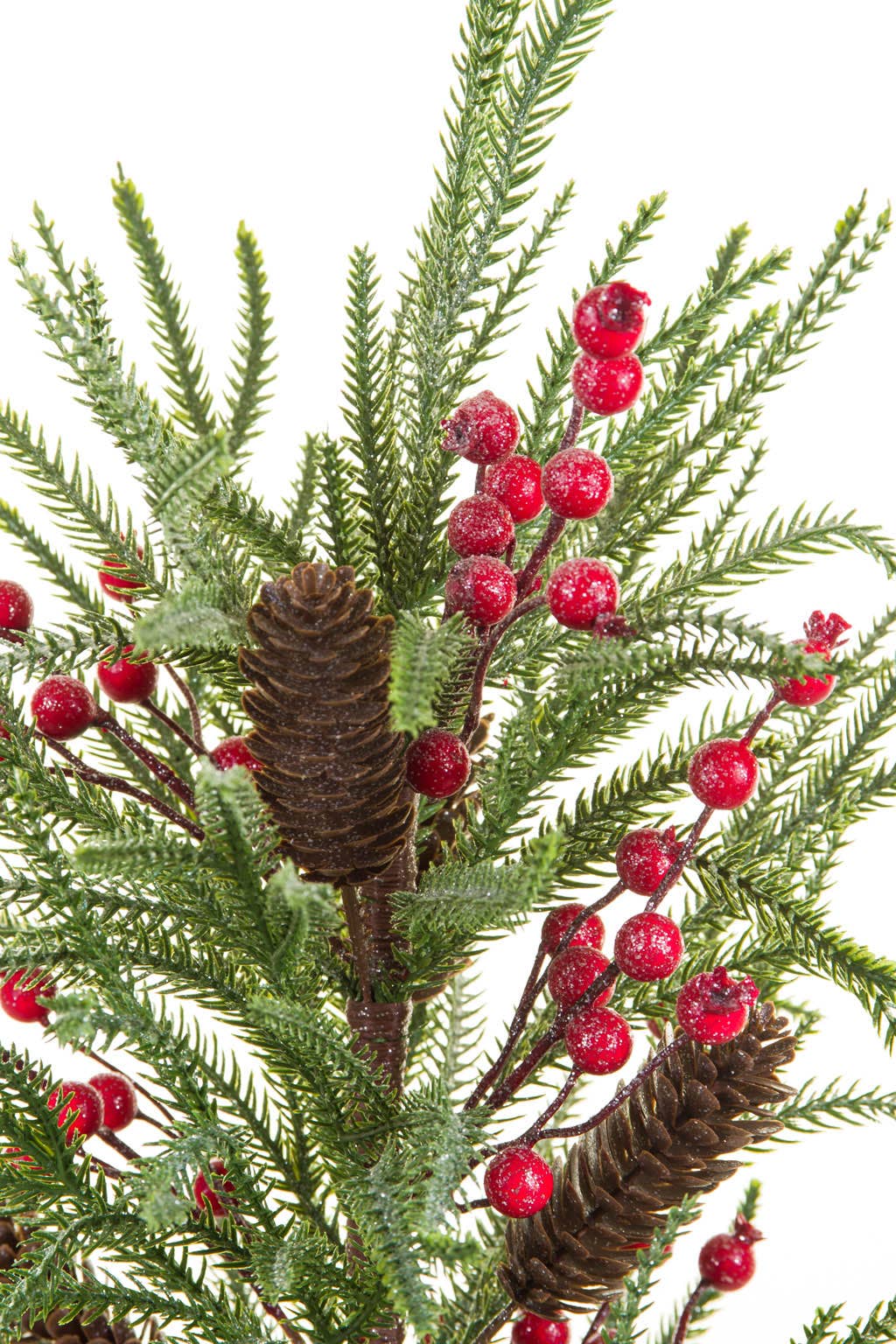 Starlight Collection - Wholesale Artificial Christmas Tree - Green Glittery Christmas Tree with Berries3