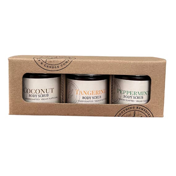 Kropsskrubsæt for engroshandel hos Soothing Remedies Soap and Candle Company