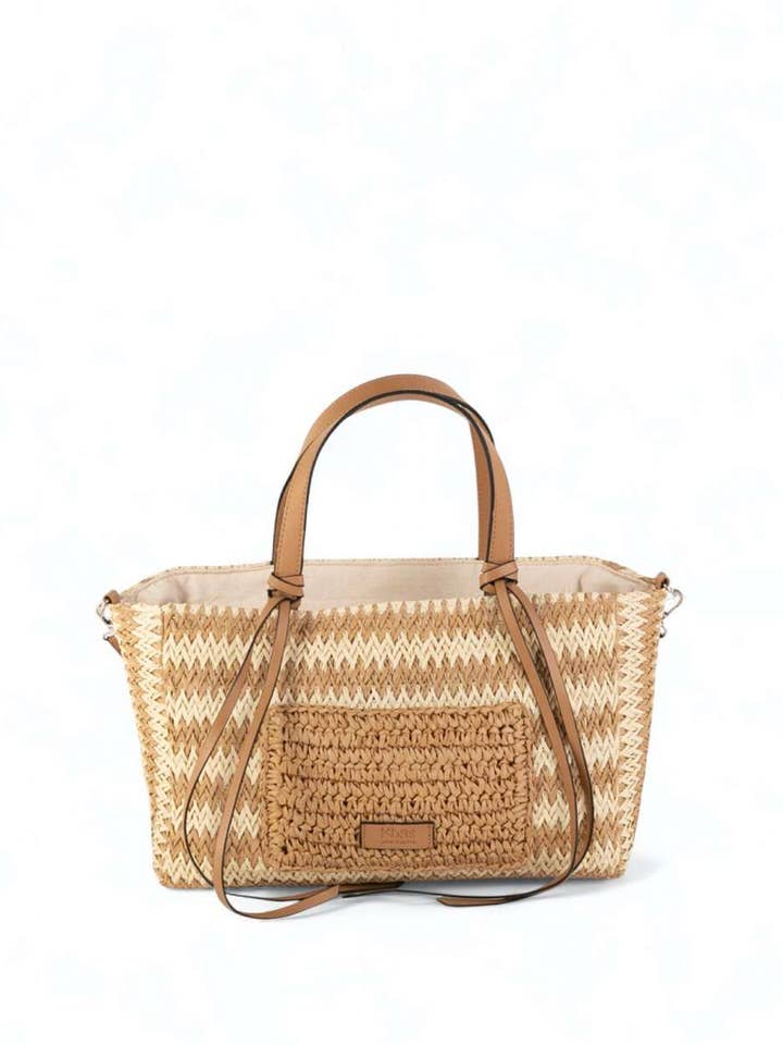 KB1472612_59 - KLEINE NATUURLIJKE VEZEL TOTE, MET RITS, C voor wholesale door Kbas