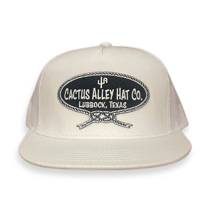 Nekkoord-ZW 6006 Witte Mesh Snapback Pet 2024 voor wholesale door Cactus Alley Hat Co.