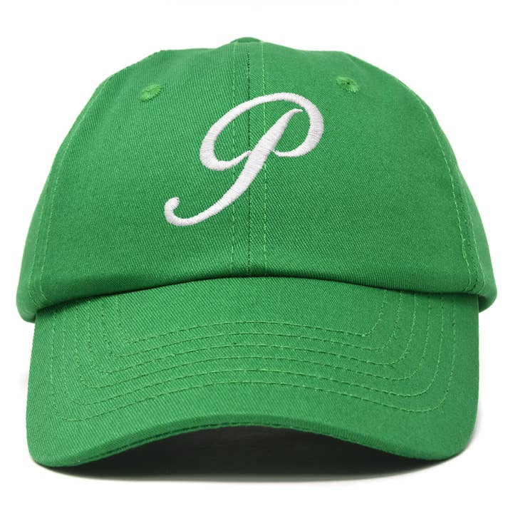 Dalix – Boné de beisebol - Mulher por atacado – Boné de beisebol feminino com letra P inicial da DALIX28