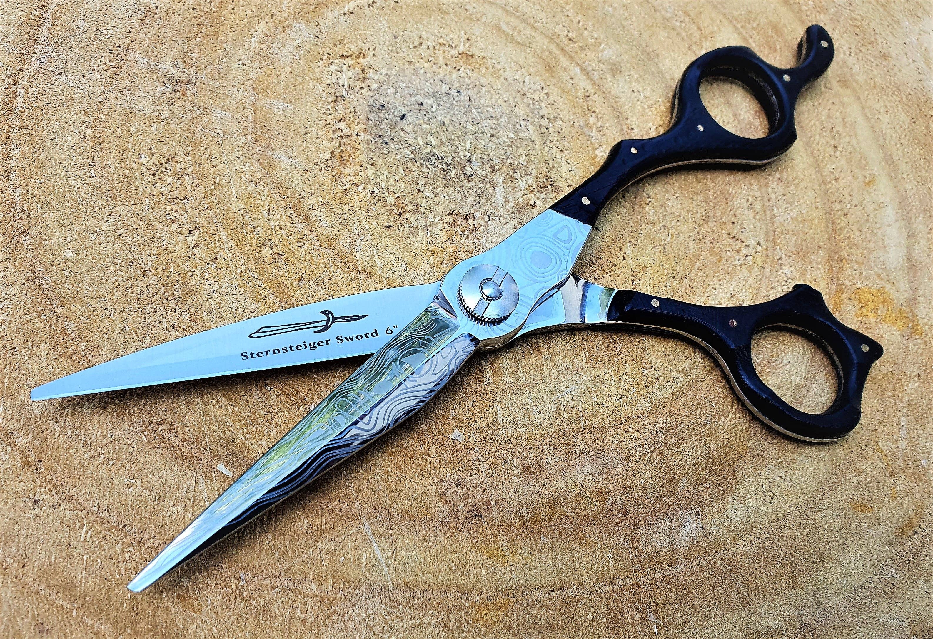 STERNSTEIGER – Großhandel Haarscheren – Sternsteiger Schwert-Haarschere in Vg-10 und Holzgriff