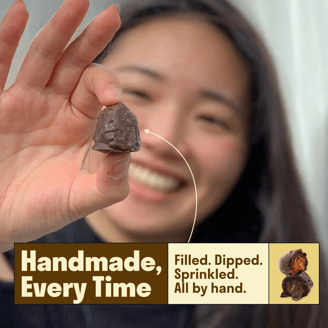 Hot Date Kitchen - Vendita all'ingrosso Dolci ricoperti di cioccolato - Dattero Medjool della California ricoperto di cioccolato: ripieno di burro di semi di girasole + espresso biologico (3 per confezione)2