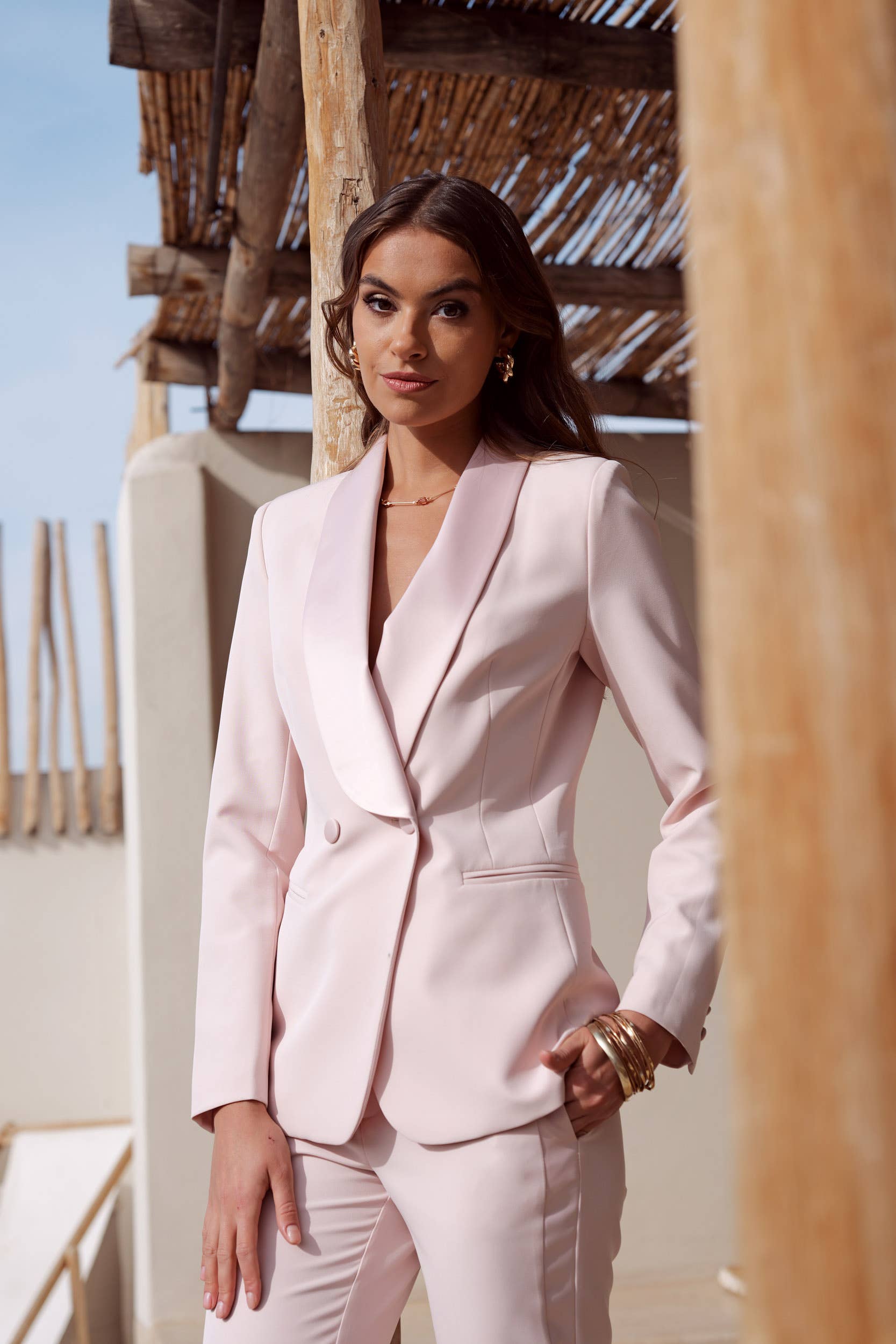 Attentif Paris – Engroshandel Habitjakke – til kvinder – Slim fit plain smokingjakke6