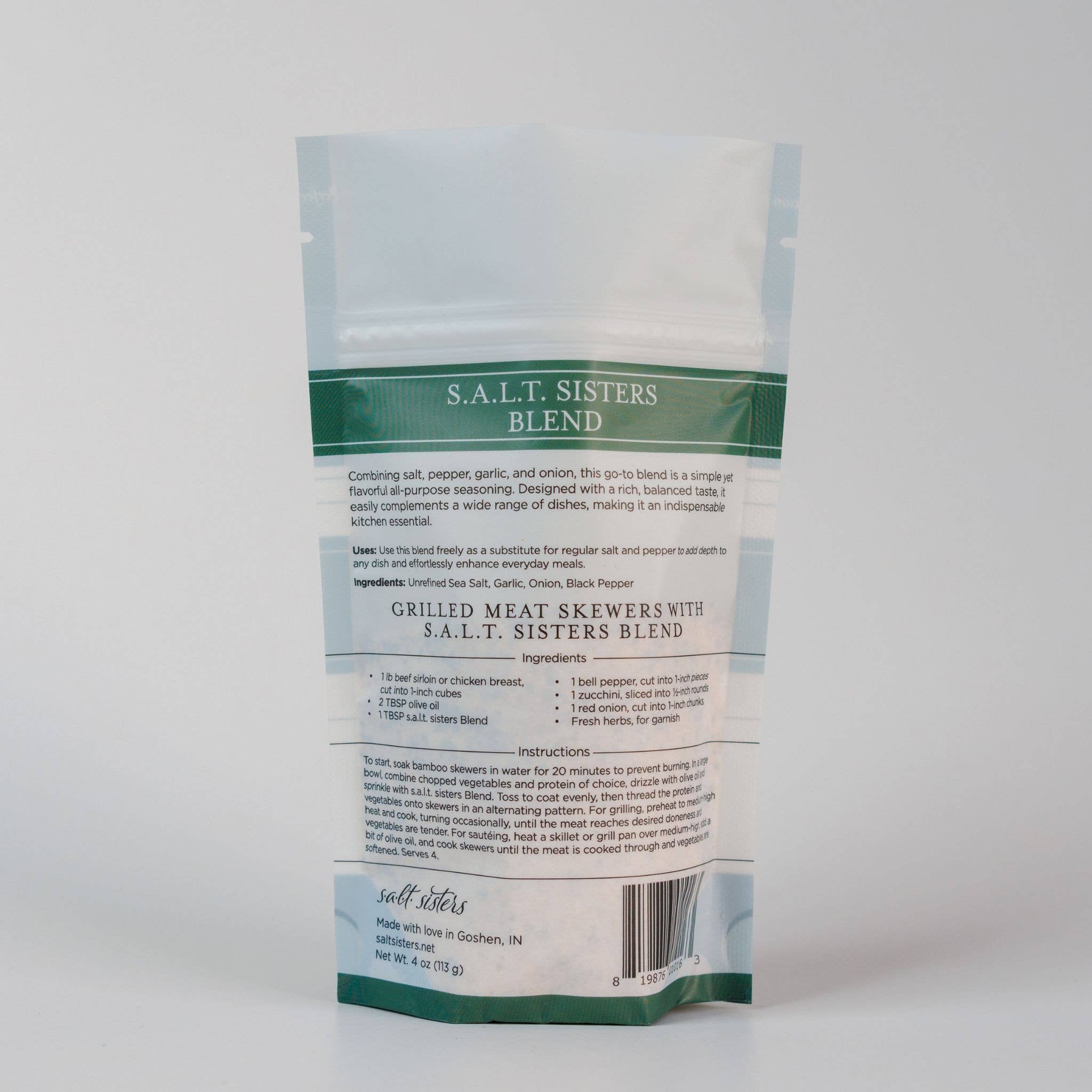 Salt Sisters - Wholesale Dried Spice Mix - Herb, Spice & Salt Blend - s.a.l.t. sisters Blend - 4 oz1