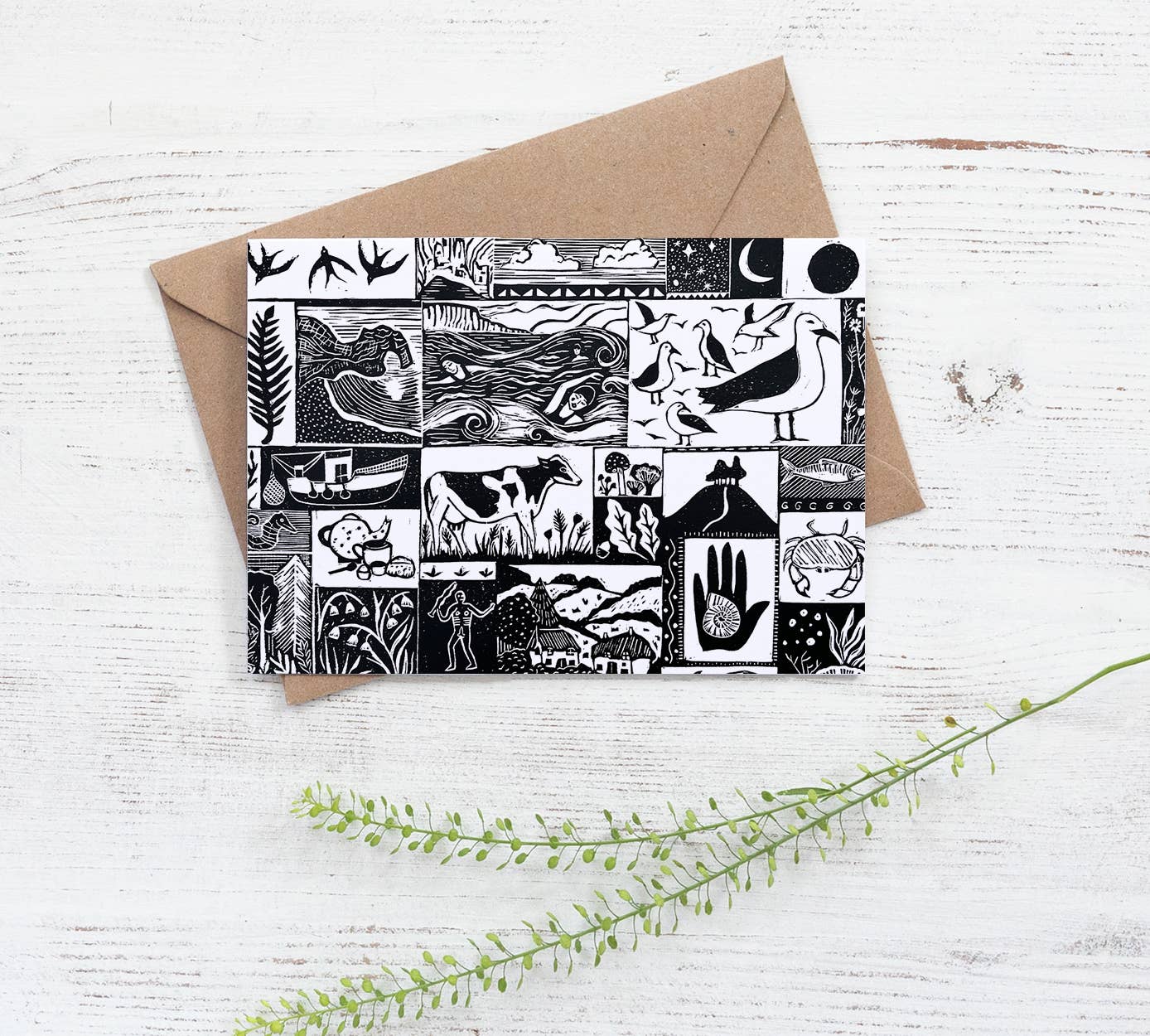 Prints by the Bay - Wholesale Everyday Greeting Card - Dorset Almanac Card, dorset, nature, landscape, monuments0