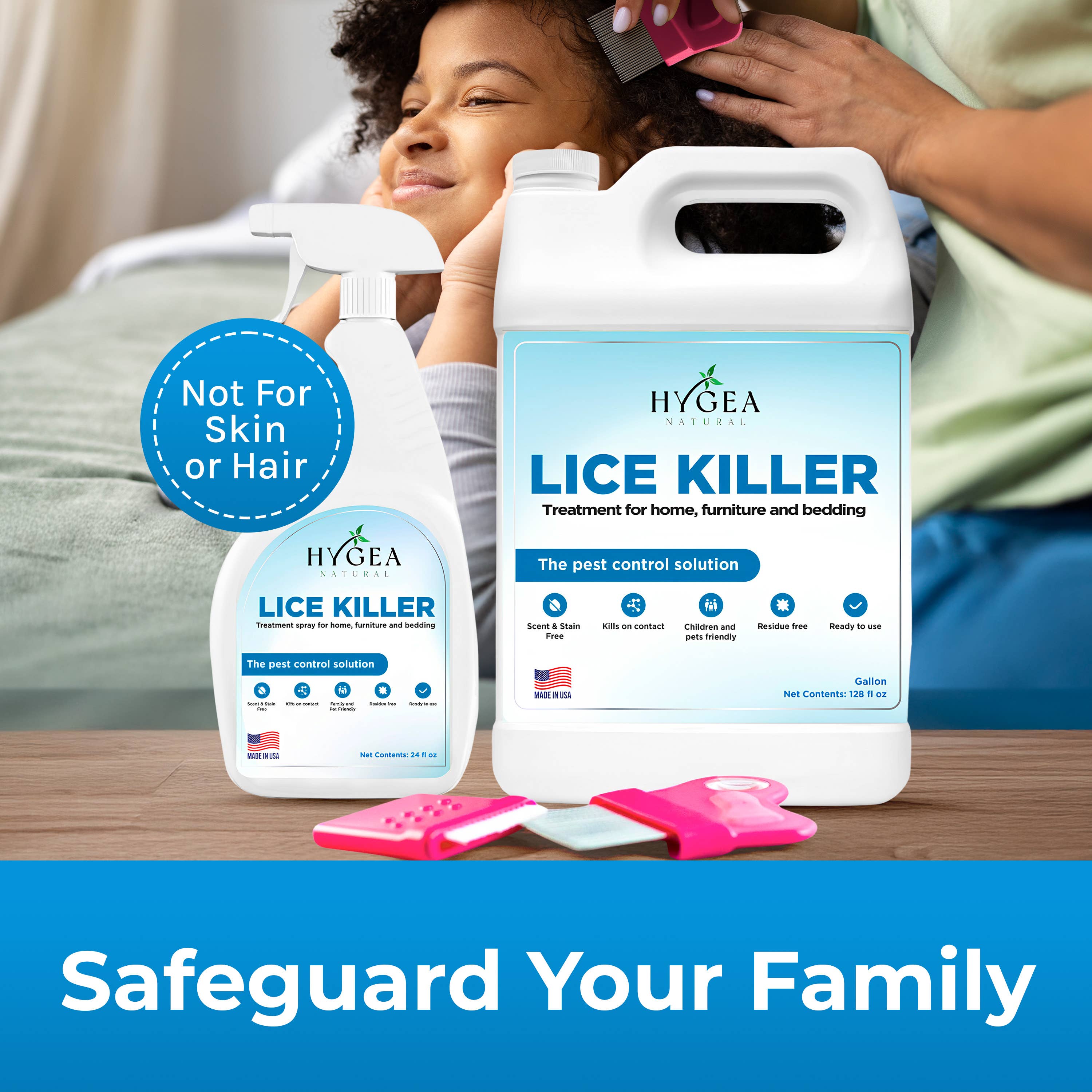 Hygea Natural - Wholesale Insect Repellent - Hygea Natural Lice Spray for Home, Furniture, Bedding6