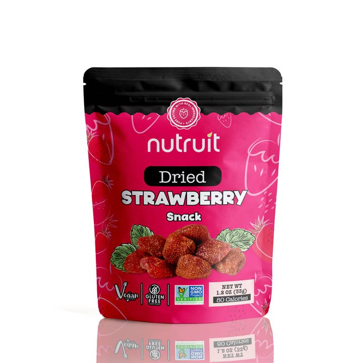 nutruit - Wholesale Dried/Dehydrated Fruit - Nutruit Dried Strawberry Snack (Pack of 20)