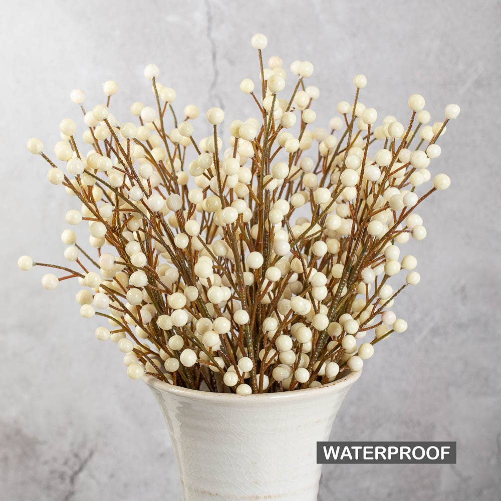 Factory Direct Craft - Wholesale Artificial Plant - 18" Weatherproof Artificial Outdoor Berry Stem -Select Color0