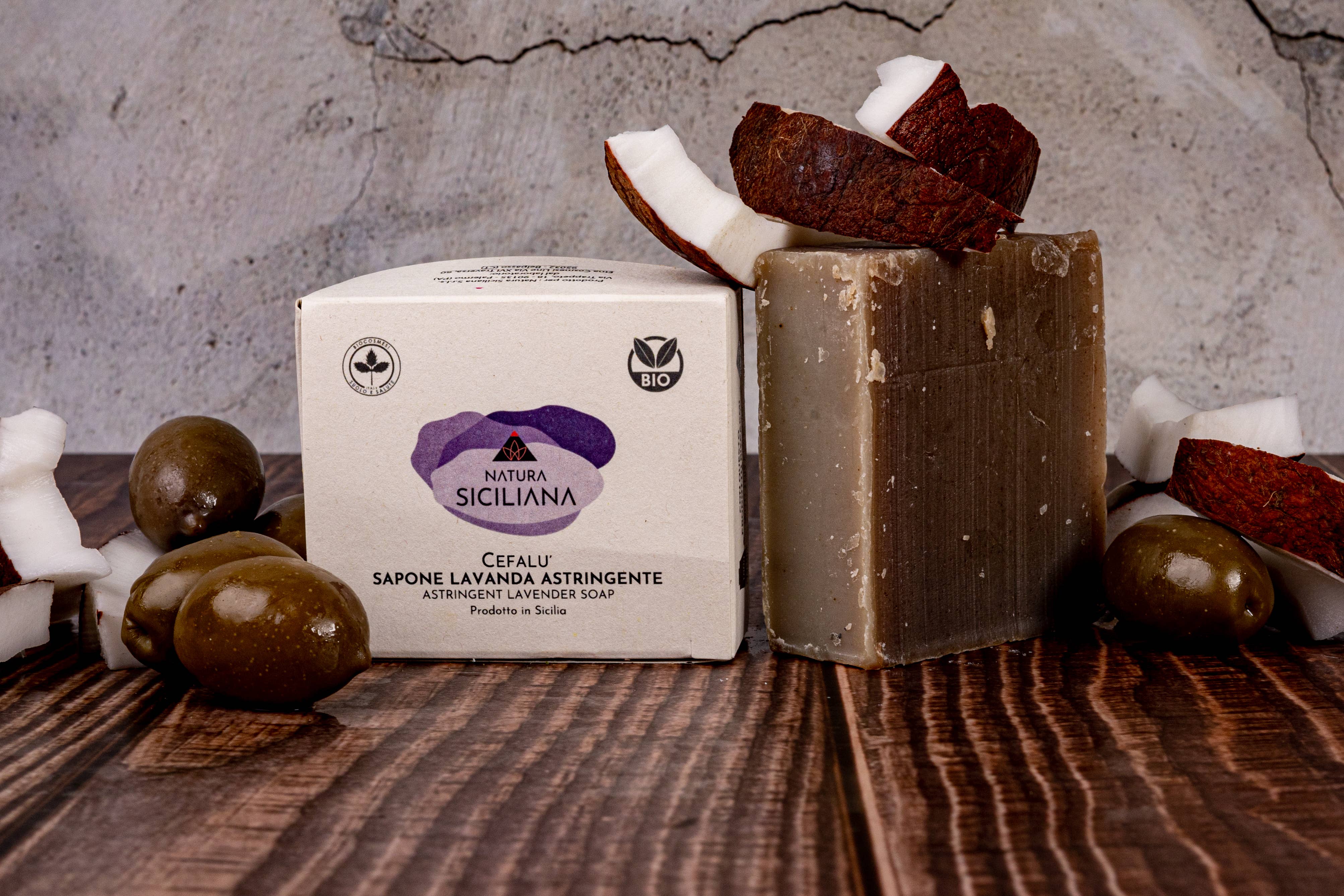 Natura Siciliana - Wholesale Bar Soap - Organic Solid Soap with Lavender Oil for oily skin2