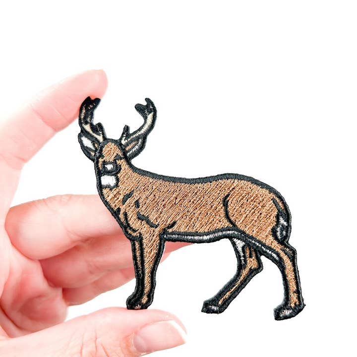 Field Trip Threads - Wholesale Patch - Deer Embroidered Iron On Patch Hunter, Hunting Outdoors Camo