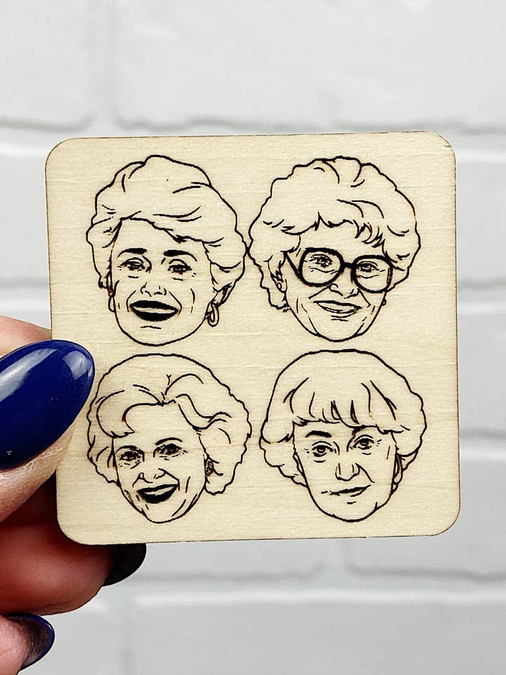 Golden Girls | Aimant en bois | Aimant pour la vente par Naughty Pine Designs