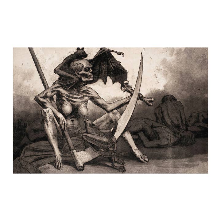 "Le Répit" by Valére Bernard Matte Poster for wholesale by Bleak Boutique