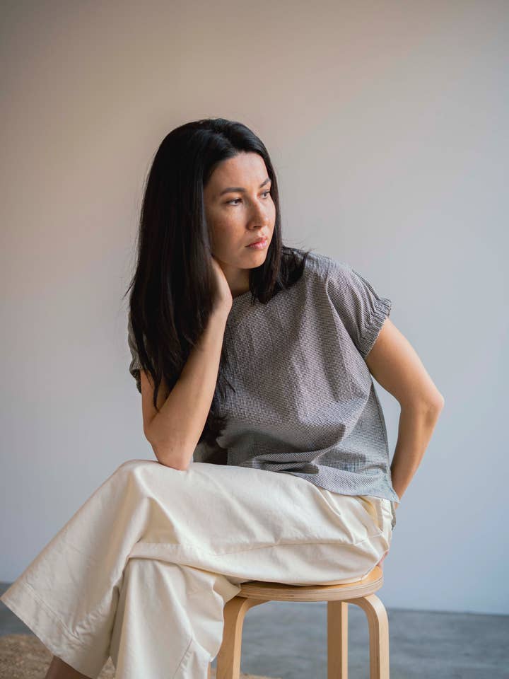 Gerimpelde blouse motief voor wholesale door Skandal