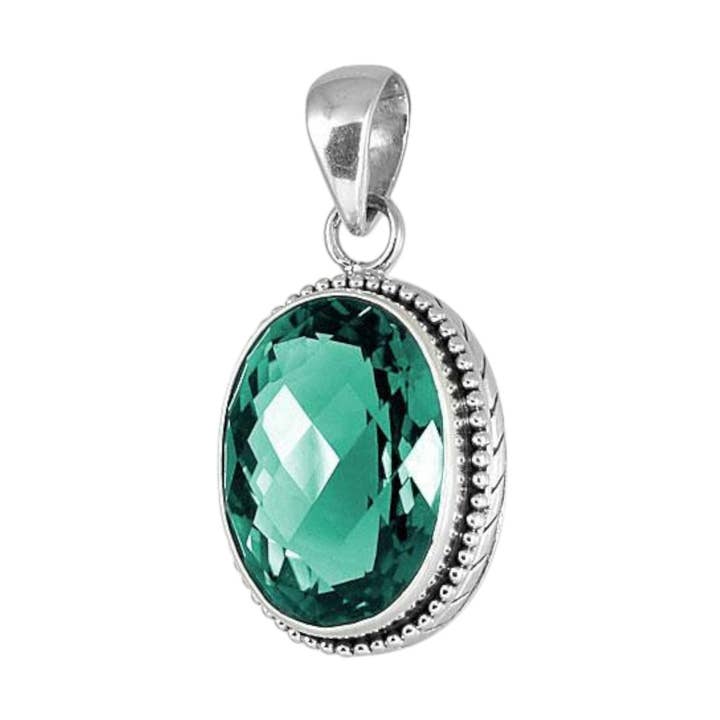 Sterling Silver & Queen Quartz Pendant - Tali Lonjong for wholesale by Kamaron Bali