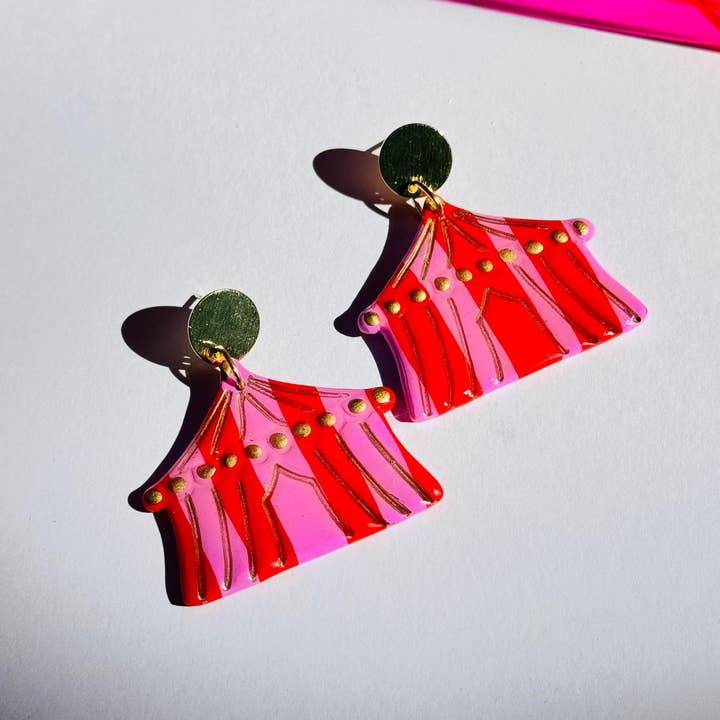 Delaney and Blu - Wholesale Dangle Earrings - Circus Tents