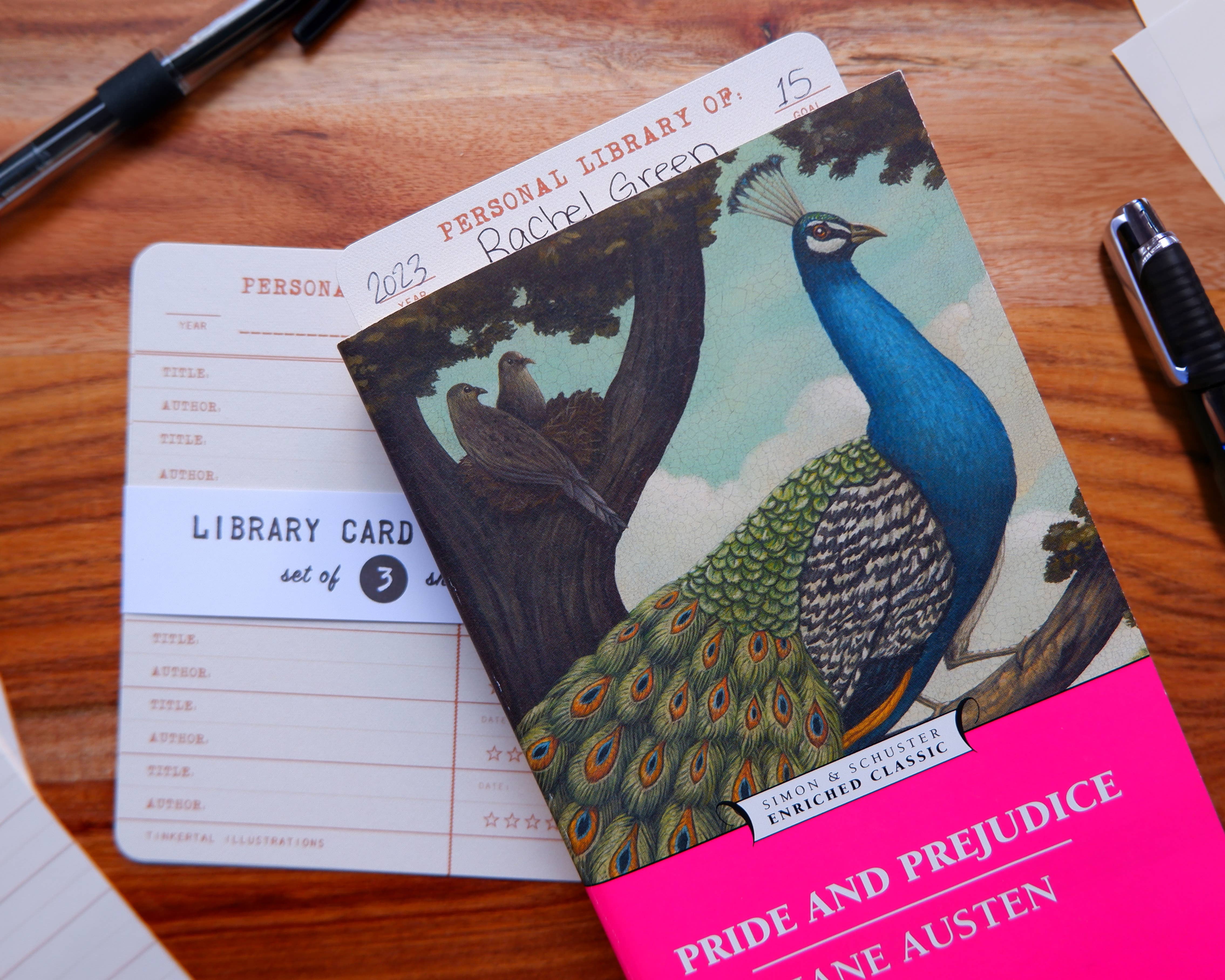 TinkerTal Illustrations - Wholesale Bookmark - Library Card Bookmark - PACK OF 33