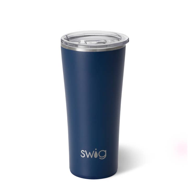 Navy Tumbler (22oz) for wholesale by Swig Life