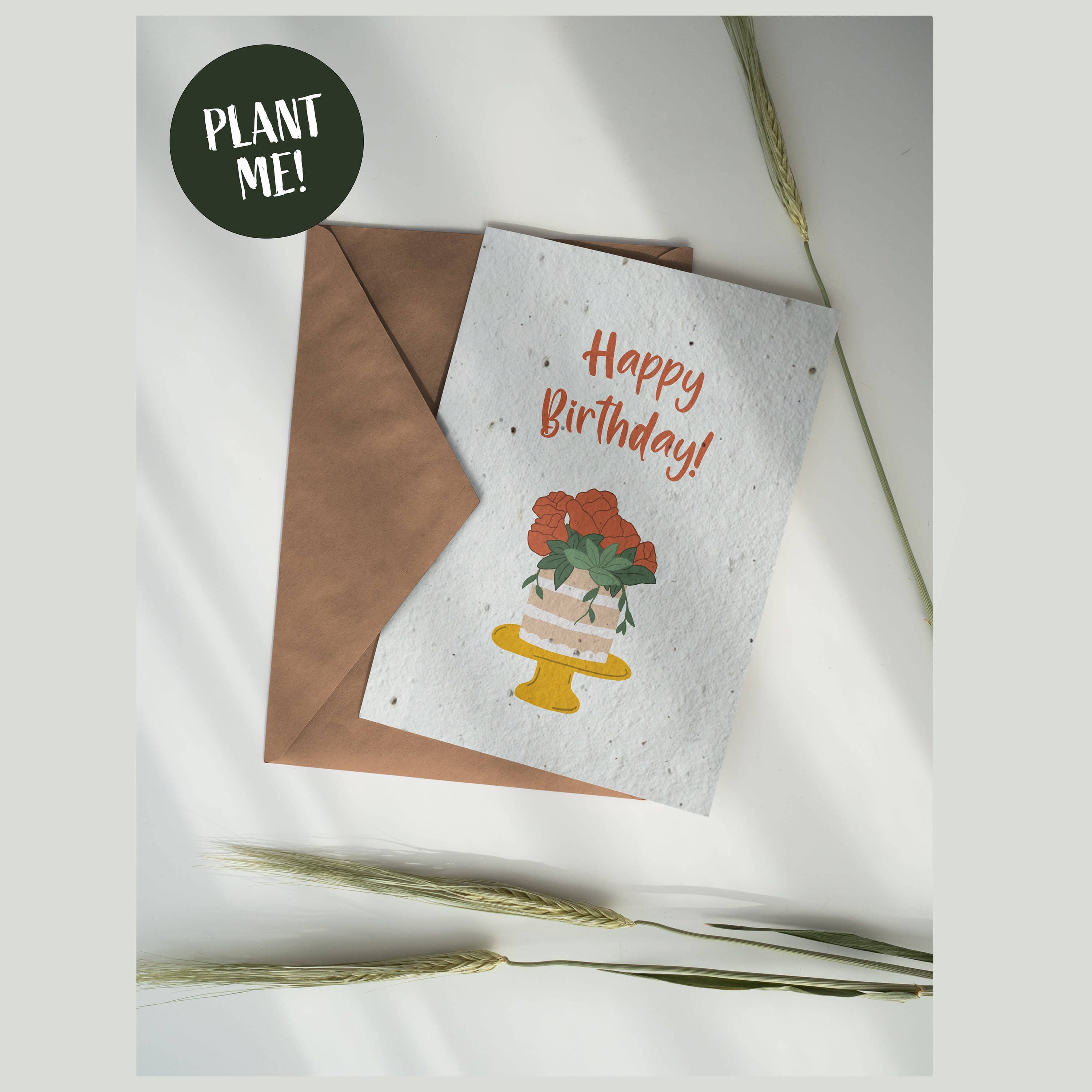 Purcell-Green Studios – wholesale Birthday card – Plantable Birthday Cake Card