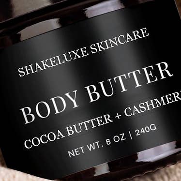 Beurre corporel Cachemire au beurre de cacao pour la vente par ShakeLuxe Skincare