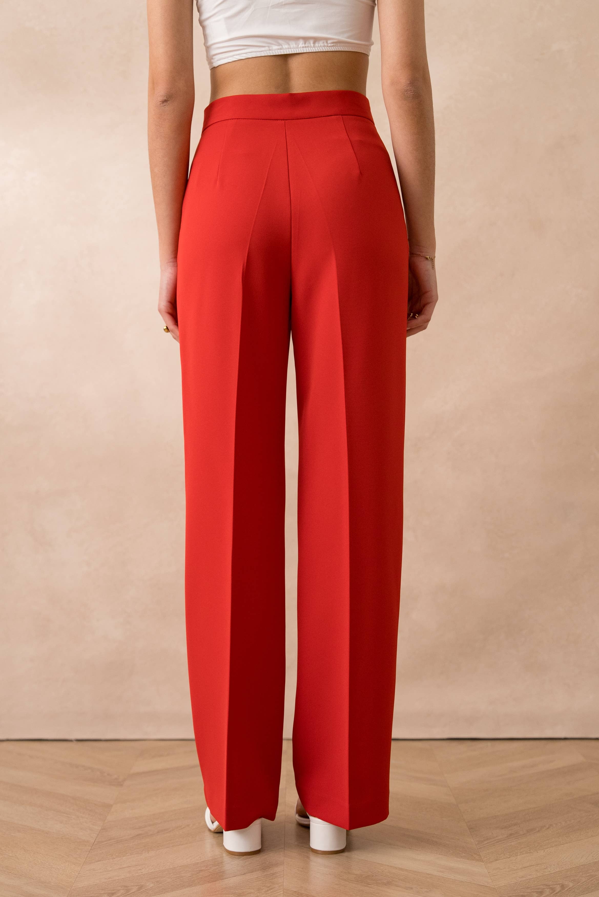 Attentif Paris - Wholesale Pants - Women's - [Signature] Long straight-cut pants40