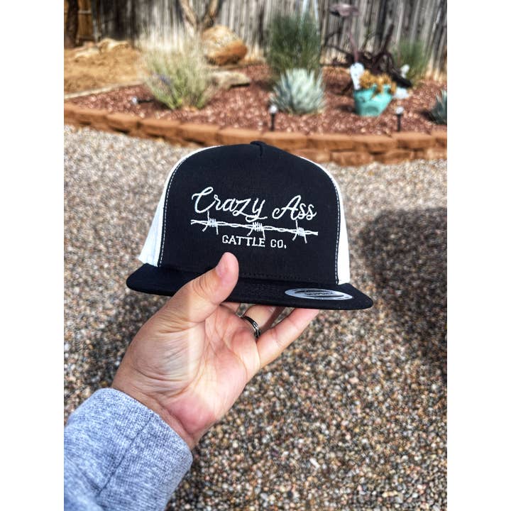 Buckin Barn Wholesale - Wholesale Trucker Hat - Women's - Crazy ass cattle Barbed wire hat1