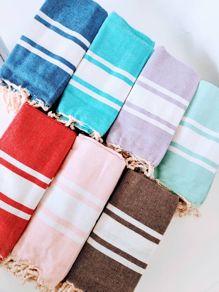 Mini guest hand towels -10 per pack -20x28 in. -Light PINK for wholesale by wonderfouta