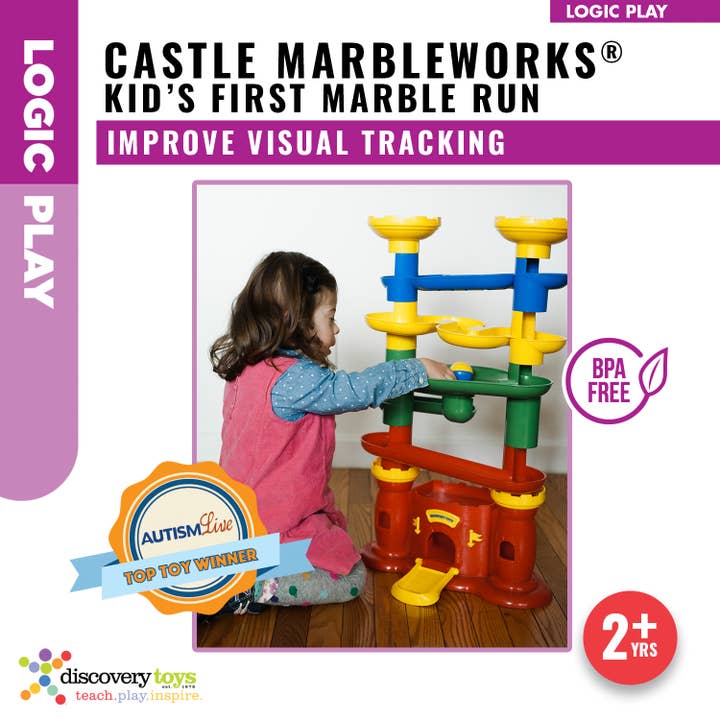 Discovery Toys - Wholesale Toy Set - Kids - CASTLE MARBLEWORKS® Chime Ball Drop Tower Toy