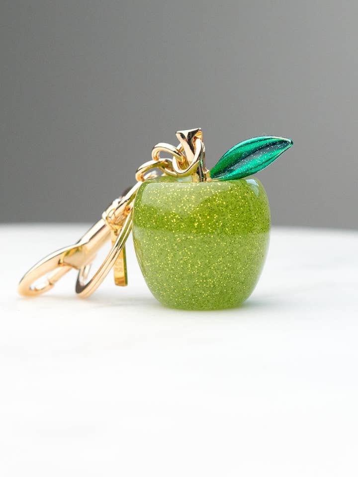 Apple Jax Bag Charm - 18K Gold Plated + Resin for wholesale by Peter and June